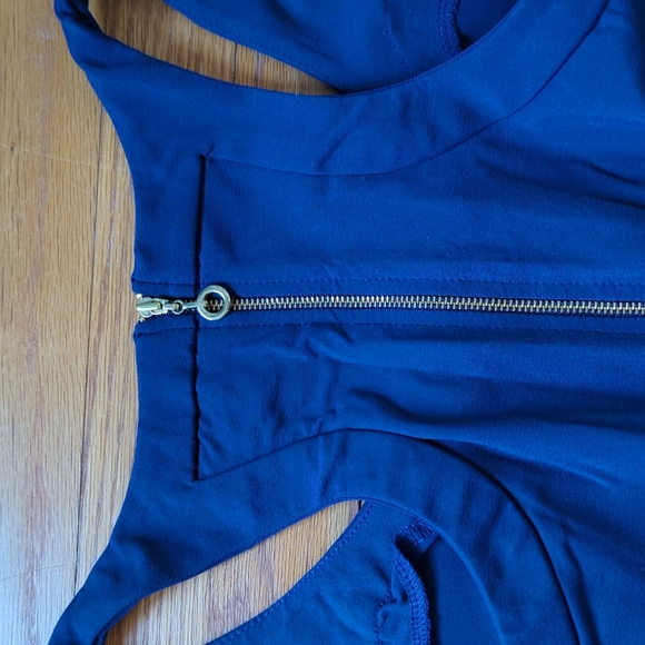 Cynthia Rowley royal blue sleeveless racer back dress size small - Picture 8 of 8